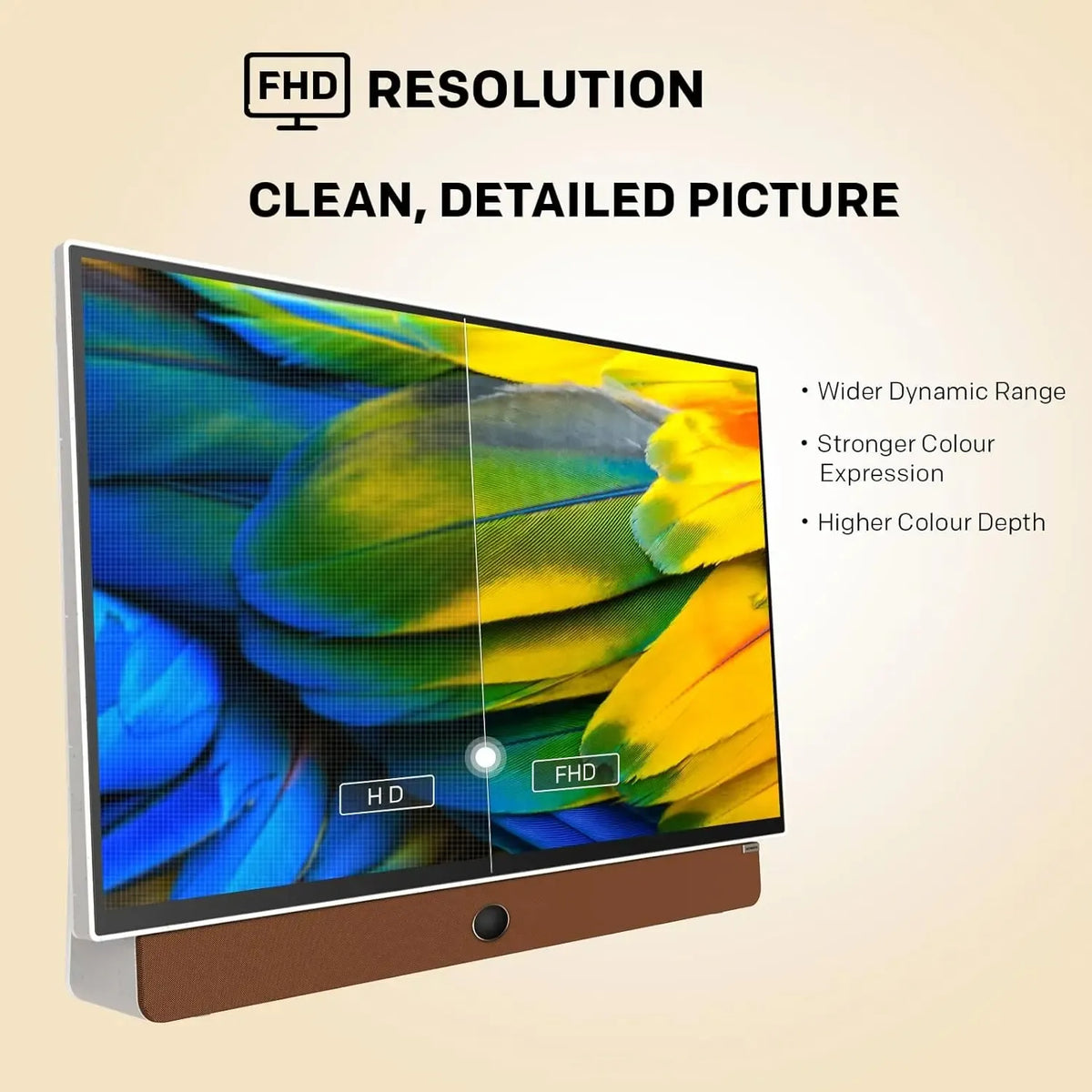 24-Inch Portable Smart TV with Built-In Battery & Carry Case – FHD Matte Display