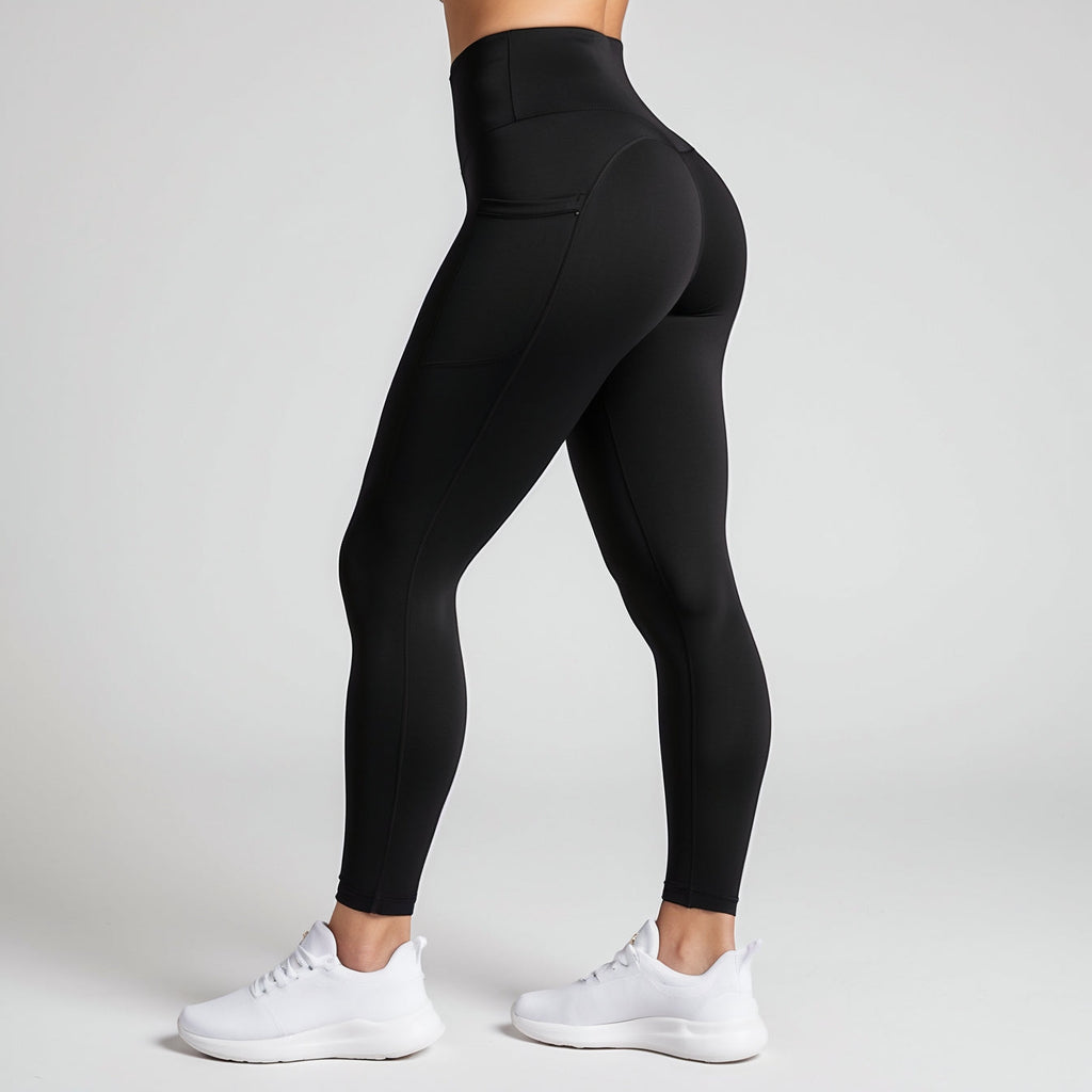 Pocket-filled athletic leggings
