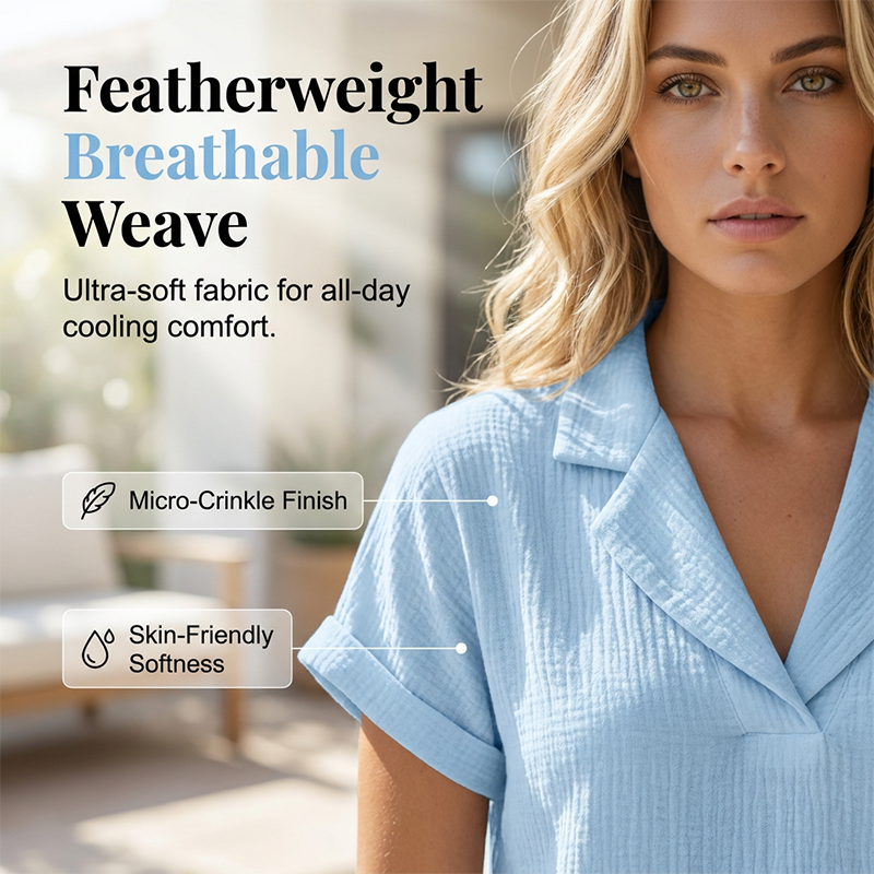 Loose-fitting summer knit T-shirts - Clearance Sale