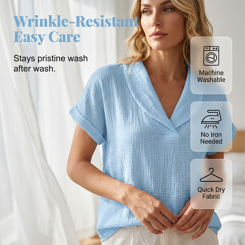 Loose-fitting summer knit T-shirts - Clearance Sale