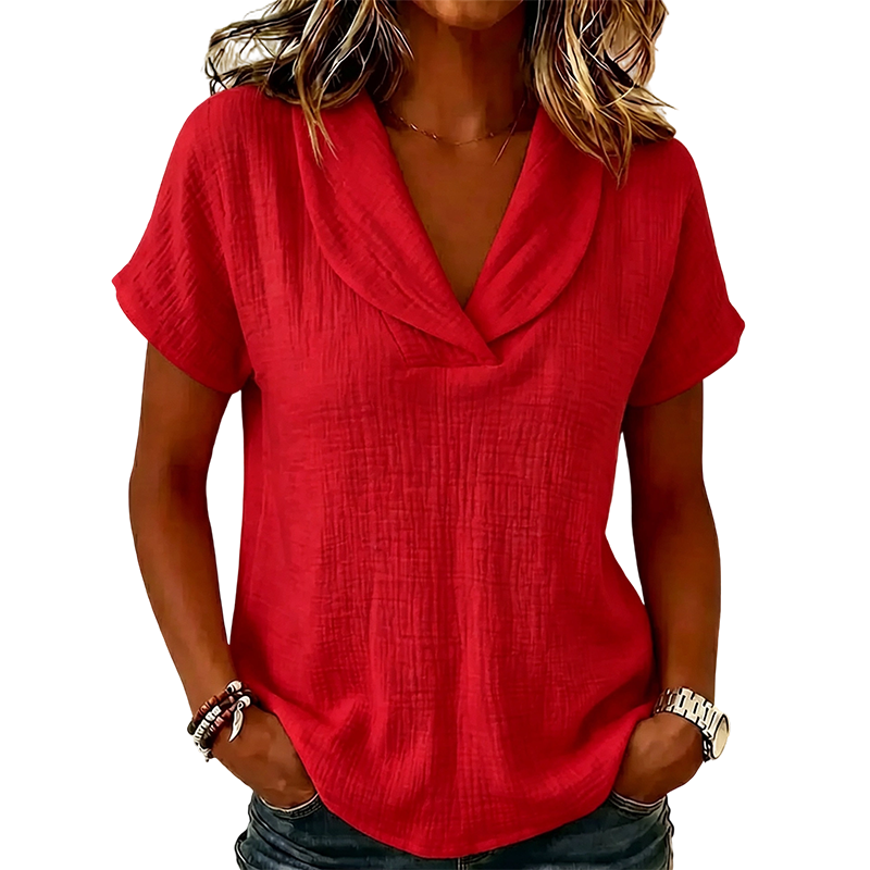 Loose-fitting summer knit T-shirts - Clearance Sale