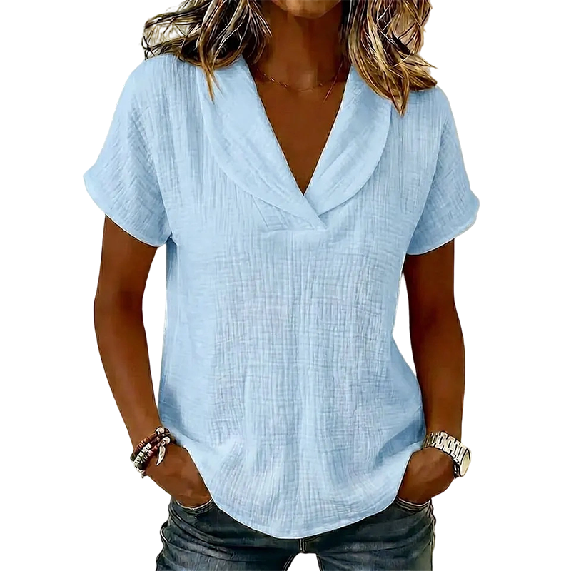 Loose-fitting summer knit T-shirts - Clearance Sale